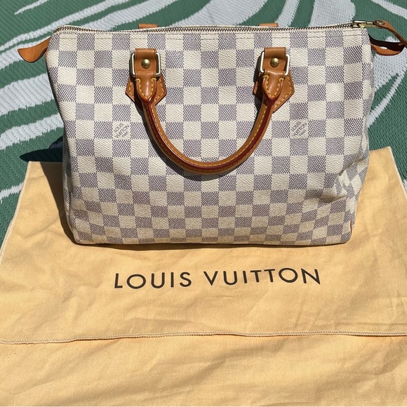 Louis Vuitton Damier Azur Speedy 30 with matching wallet - Picture 3 of 13